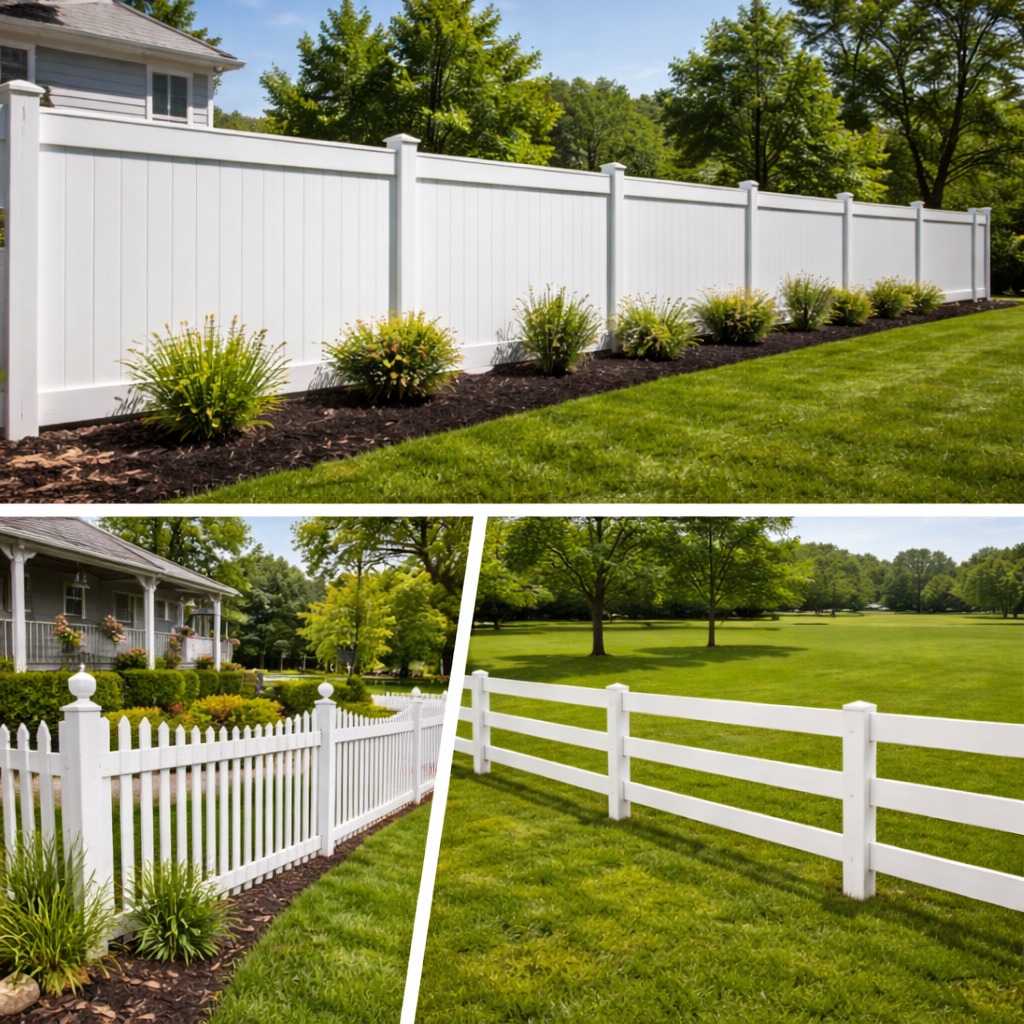 Vinyl fence installation in Buffalo NY