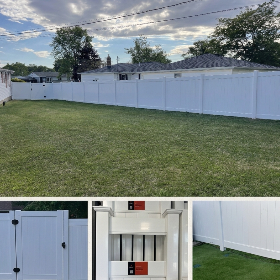 Vinyl fence installation in Buffalo NY