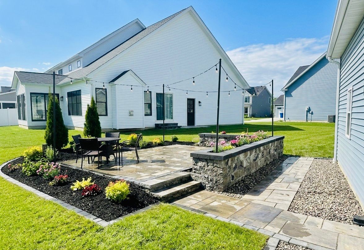 Hardscaping patio and walkway installation in Buffalo NY
