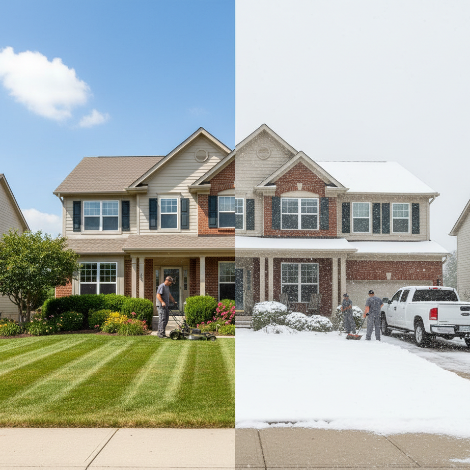 Map of nearby service areas for D Plus Landscaping